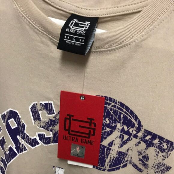 NWT Urban Outfitters Ultra Game Los Angeles LA Lakers Muscle Tee Mens S Tank NBA - Picture 2 of 5